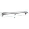 Stainless Steel Shelf, 36"x12" Wall Mounted Commercial Shelving - Heavy Duty Metal Storage Rack for Kitchen, Garage - 3 of 4