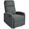 TinyHomie Modern Recliner Manual Recliner Home Theater Manual Recliner Chair with Adjustable Backrest for Living Room BeigeBlue - 4 of 4