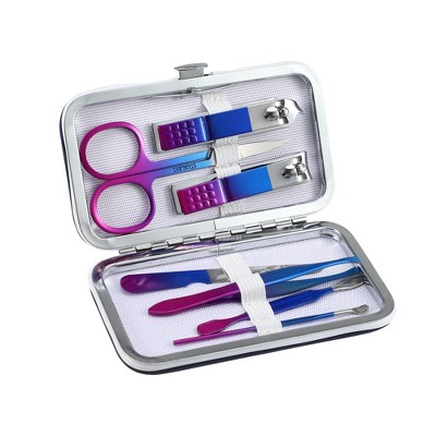 Unique Bargains 1 Set Manicure Set Professional Nail Clippers Kit for  Travel Rose Gold Tone Stainless Steel