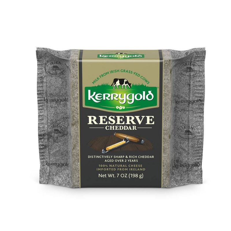 Kerrygold Grass-Fed Reserve Irish Cheddar Cheese - 7oz, 1 of 6