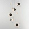 ET2 Lighting Amulet 5 - Light Pendant in  Black/Natural Aged Brass - 3 of 4