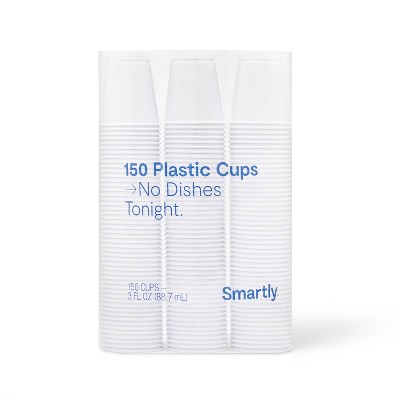 Clear Plastic Portion Cups with Lids, 150ct