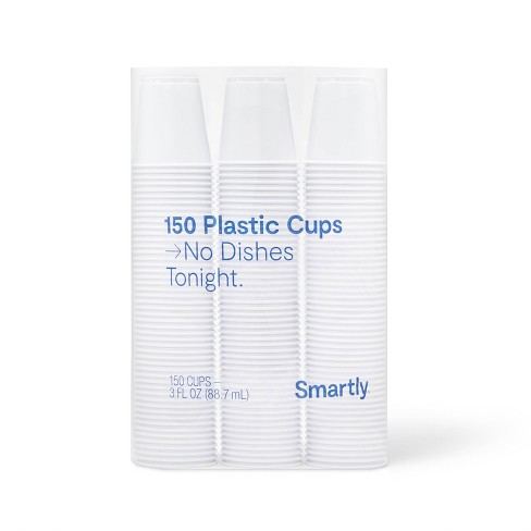 White Disposable Cup - 3 Fl Oz - 150ct - Smartly™ : Target