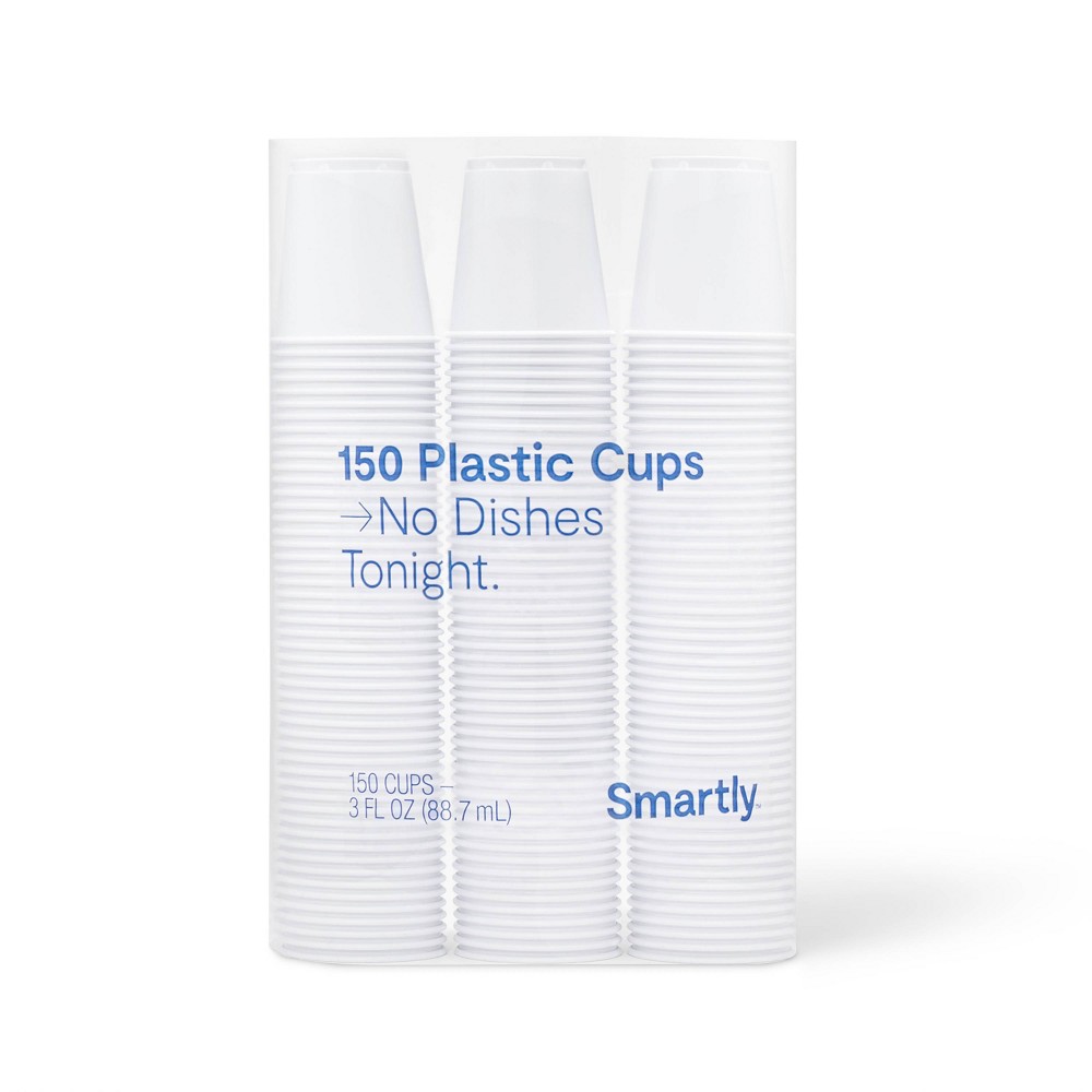 Cases 1800 White Disposable Cup - 3 fl oz - 150ct - Smartly™