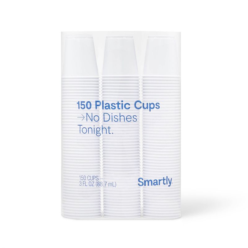 White Disposable Cup - 3 fl oz - 150ct - Smartly&#8482;, 1 of 7
