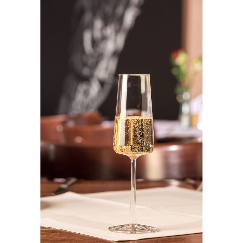 8oz 4pk Crystal Power Champagne Flute Glasses - Stolzle Lausitz, 5 of 8