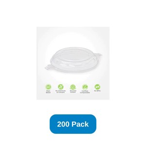 Good Natured Products 9" Simply Secure Pie Domed Lid Compostable Base Sold Separately - Case of 200 - 1 of 2