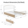 Queen Platform Bed Frame with Headboard & Footboard, Platform Bed Frame with 4 Storage Drawers - 2 of 4