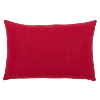 Red Polyester Christmas Tree Pillow with LED Lights