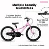 Okak 18/20IN Toddler Bike with Removable Training Wheels, Mini Bike with Front V Brake and Rear Holding Brake, Kids Bike for 3-5 Years - 3 of 4
