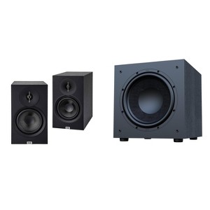 Elac Debut 3.0 Db63 Black Bookshelf Speakers With Debut 12 Inch Subwoofer - 1 of 4