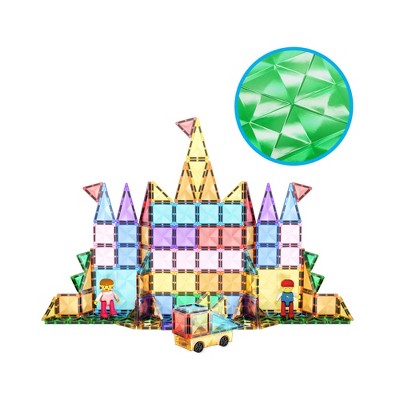PICASSO-TILES 120pcs Magnetic Tiles Mini Diamond Series, Educational Building  Blocks, Toy Playset for Kids