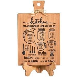 The Lakeside Collection Cookbook Holder with Measurement Conversion Chart Farmhouse Decor - 1 of 4
