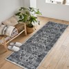 Area Rugs for Living Room Machine Washable Rugs, Non-Slip, Stain Resistant Soft Boho Vintage Carpet Low Pile Thin Rugs for Bedroom - 4 of 4