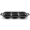 Gibson 6 Cups Fluted Mold Pre-seasoned Cast Iron Pan in Black - 2 of 4