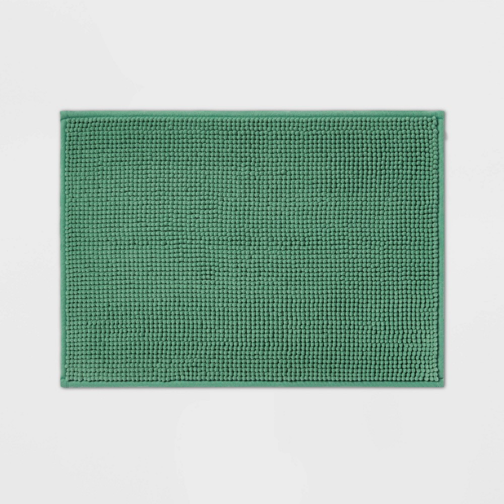 17inx24in Everyday Chenille Bath Rug Light Green - Room Essentials™