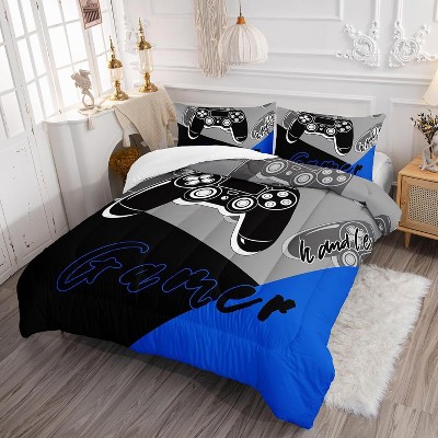 Luupatchy Boys Gaming Comforter Bedding Set with 1 Comforter 2 Pillowcase