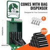 VEVOR Dog Waste Station, Commercial Dog Poop Station, 11.5 Gallons Pet Waste Bin with 50 Can Liners, Bag Dispenser & 600 Waste Bags, Green - 4 of 4