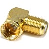 Monoprice F Type Right Angle Female to Male Adapter | Gold Plated - image 3 of 3