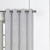 RT Designers Collection Lively Jacquard Premium Grommet Panel Pair 54" x 84" Charcoal - 2 of 3