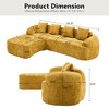 GDFStudio Gideon L-Shaped 4-Seater Chenille Compressed Sectional Sofa - 3 of 4