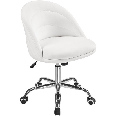 Yaheetech Modern Velvet Armless Office Chair for Bedroom, Office