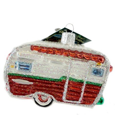 Old World Christmas 2.5" Travel Trailer Ornament Camping  -  Tree Ornaments