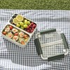 Healthy Human On The Go Bento Lunch Box with Stainless Steel Trays - White - 4 of 4