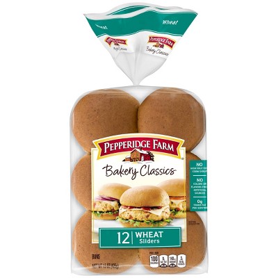 Pepperidge Farm Bakery Classics Wheat Slider Buns - 15oz/12ct