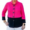 Women's 3/4 Band Sleeve Wire Collar Jacket - Multiples - 2 of 4