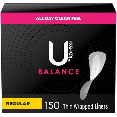 U by Kotex Balance Thin Unscented Panty Liners