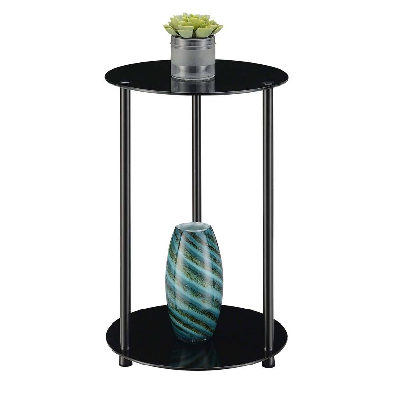 Designs2Go Classic Glass 2 Tier Round End Table - Breighton Home, 4 of 6