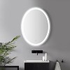 Dane Small Round Frameless Antifog Front/Back-Lit Tri-Color Wall Bathroom Vanity Mirror with Smart Touch - JONATHAN Y - image 2 of 4