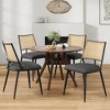 Infurnic Accent Chairs, Modern Upholstered Chairs Set with Sturdy Legs, for Kitchen and Dining Room, 2PCS, Gray, 21.3"*19.3"*31.1" - 3 of 4