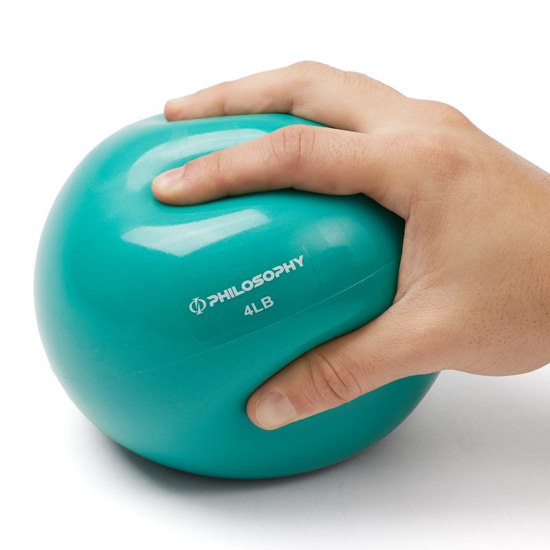 Philosophy Gym Toning Ball - Soft Weighted Mini Medicine Ball, 3 of 7