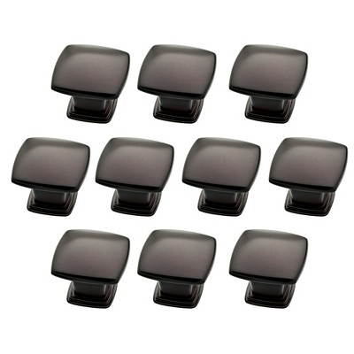 Franklin Brass 10pk 1-1/5" (30.5mm) Soft Square Knob Dark Bronze
