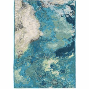 Unique Loom Outdoor Modern Rip Area Rug - 1 of 4