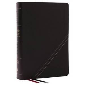 Nkjv, Word Study Reference Bible, Bonded Leather, Black, Red Letter, Comfort Print - by  Thomas Nelson (Leather Bound) - 1 of 1
