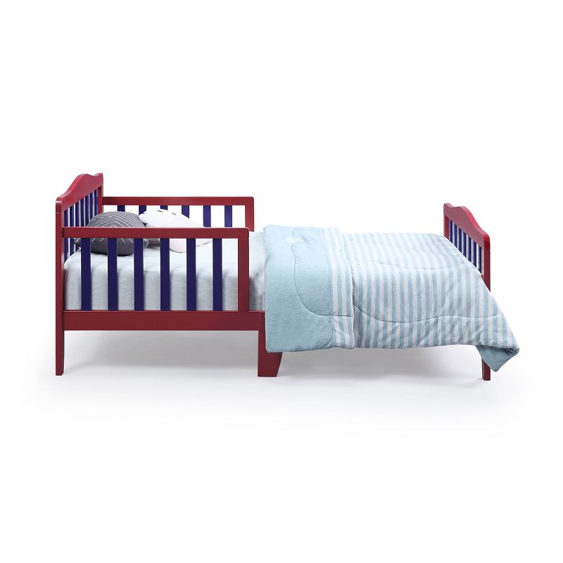 Olive &#38; Opie Twain Toddler Bed - Red/Blue, 3 of 7
