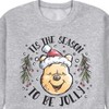 Men's - Winnie the Pooh - Tis The Season To Be Jolly Graphic Fleece Sweatshirt - 2 of 4