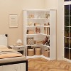 Jojoka 72" L-Shaped 5-Tier Corner Bookshelf, Wood Bookcase with Anti-Tip - 3 of 4