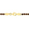 EVERLY JEWELRY | Yellow Plated Sterling Silver 5 1/10 CT TGW Garnet Bracelet With Chain, 7.25-inch - 4 of 4