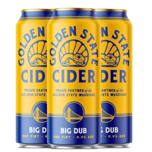 Golden State Cider Big Dubs Hard Cider - 4pk/16 fl oz Cans - 1 of 3