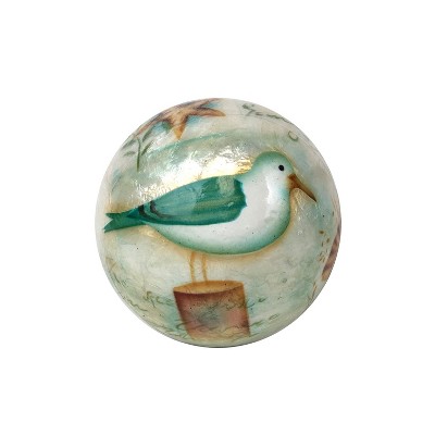 Beachcombers Capiz Hand Painted Seagull Ball