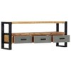 vidaXL TV Stand 51.2"x11.8"x19.7" Solid Wood Mango - 3 of 4