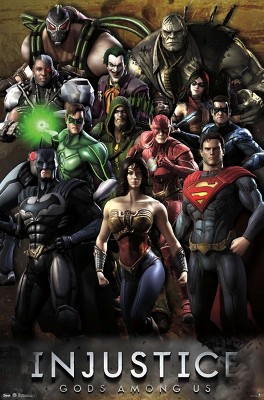 Trends International 24X36 DC Comics Video Game Injustice - Grid Framed Wall Poster Prints