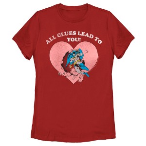 Women's Batman Valentine's Day All the Clues Lead to You T-Shirt - 1 of 4