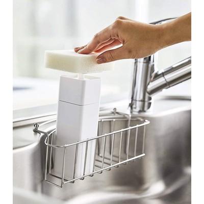 Black Plastic One-Handed Soap Dispenser, 8.5 oz