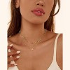 Colorful Bead Layered Initial Necklace for Women - Dainty Letter Choker, Personalized Beach Jewelry Gift - 2 of 4