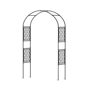 Orieon Metal Garden Arbor Arch Trellis – 47"x15.7"x86.6" Heavy-Duty Iron Arch for Climbing Plants & Outdoor Decor - 1 of 4
